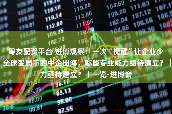 粤友配资平台 进博观察：一次“提醒”让企业少走半年弯路，全球变局下的中企出海，哪些专业能力亟待建立？｜一览·进博会